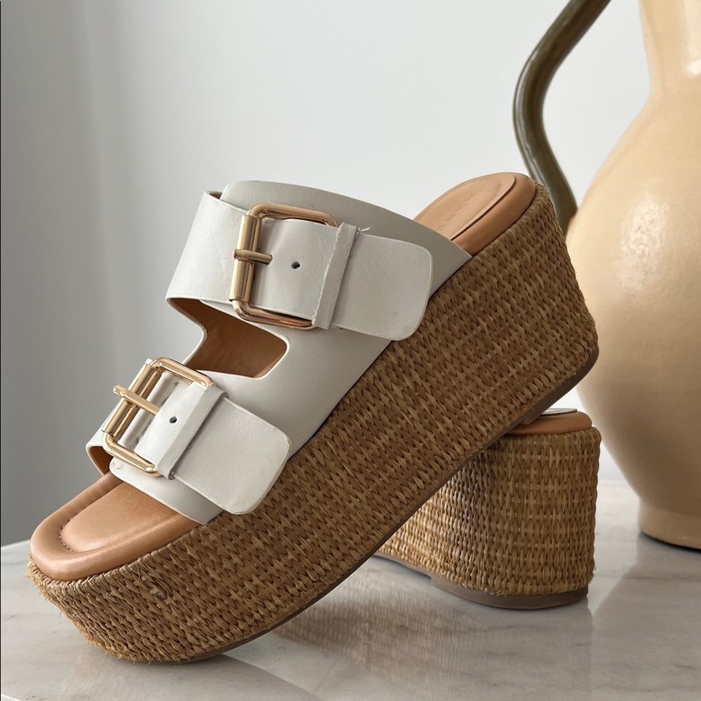 Marc Fisher Palery Platform Slide Sandal| Size 6.5